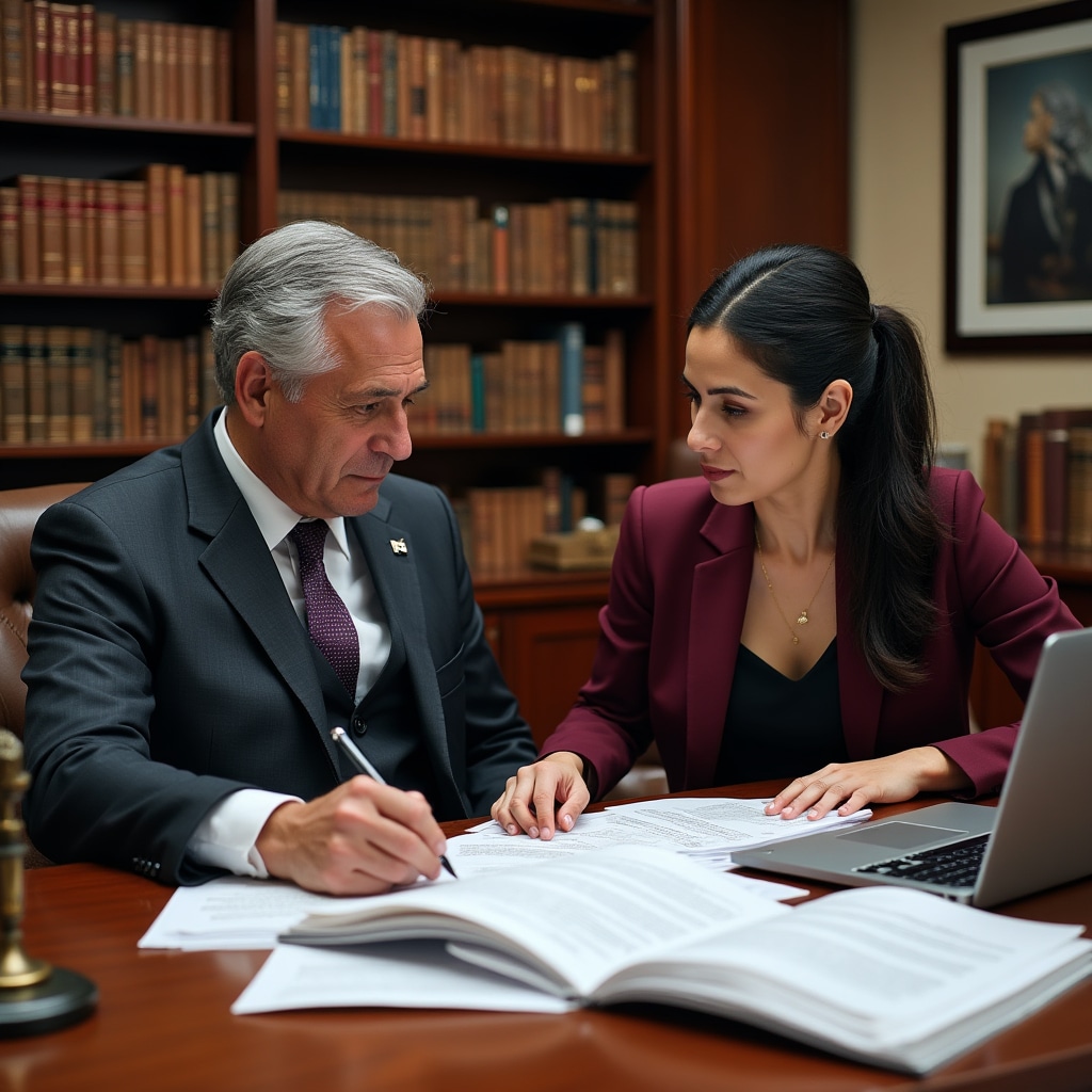 Legal professionals reviewing updated regulatory framework documents for collective financing in Argentina